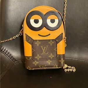 Louis Vuitton Orange and Brown Character Crossbody Bag